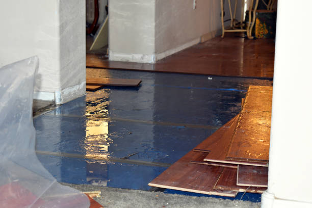 Professional Water Damage Restoration technician working in Fairmount, NY